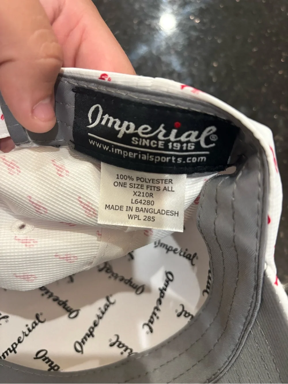 White Kids' Crab Print Cap with Embroidered Crab Patch